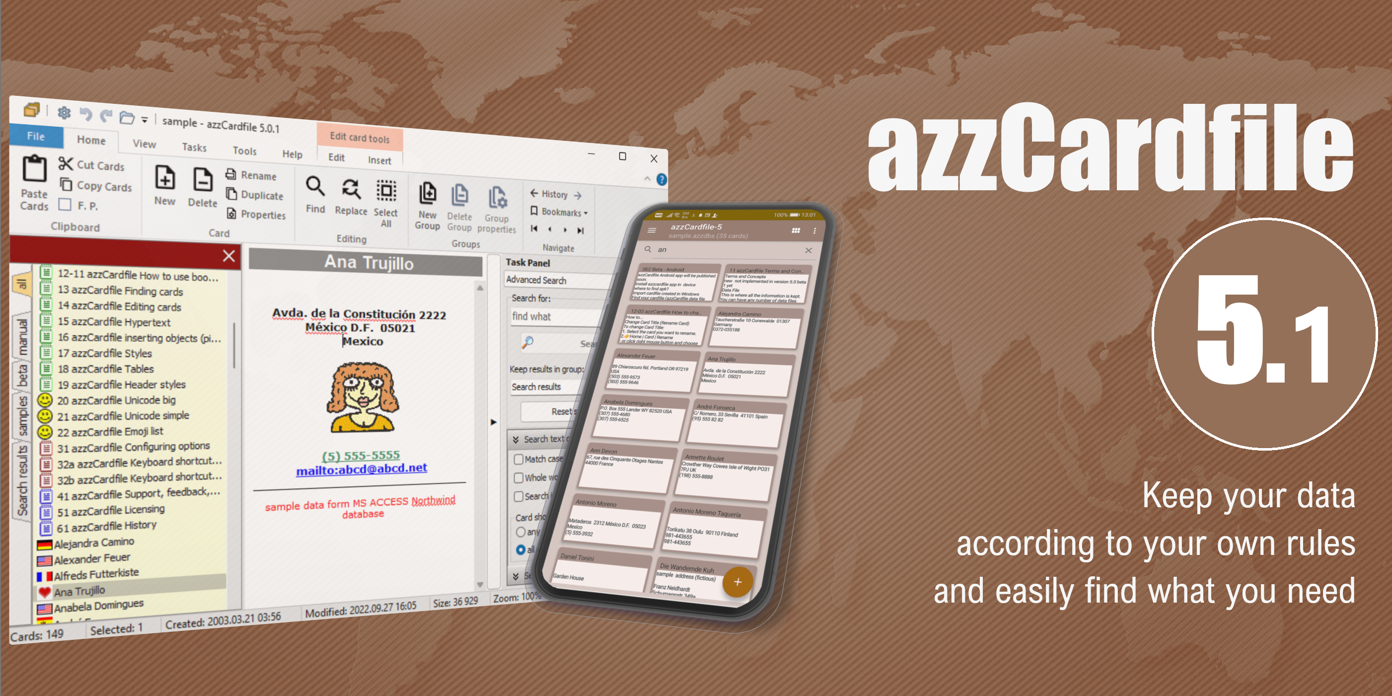 azzCardfile version 5